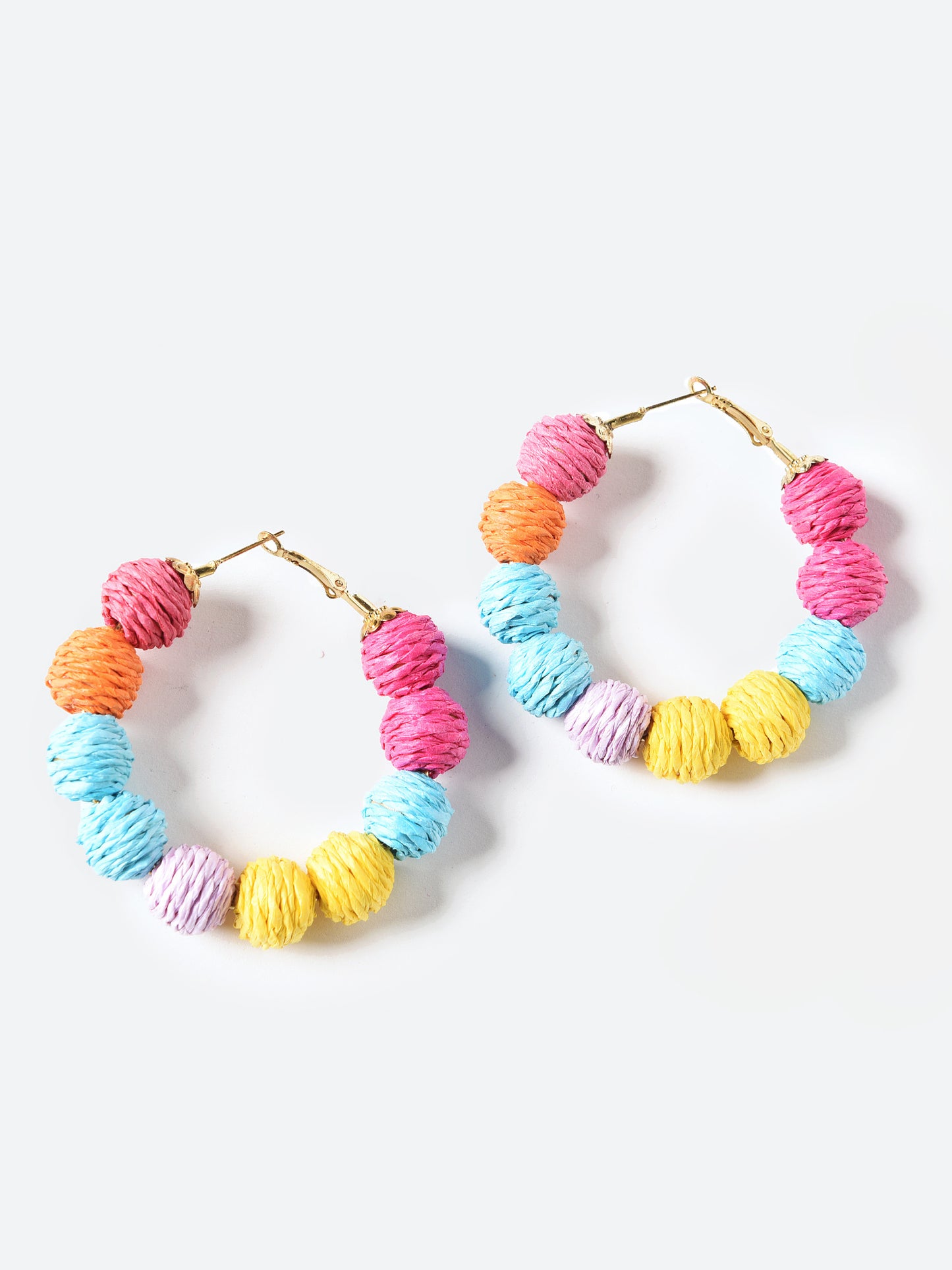 Allie Beads Rainbow Hoops Earring