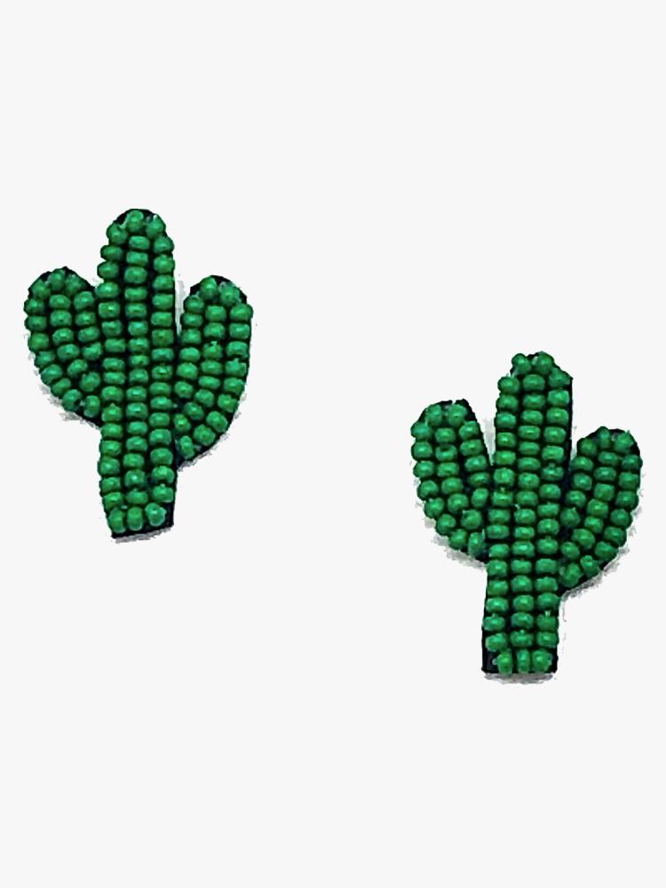 Allie Beads Cactus Stud Earring - Saint Bernard