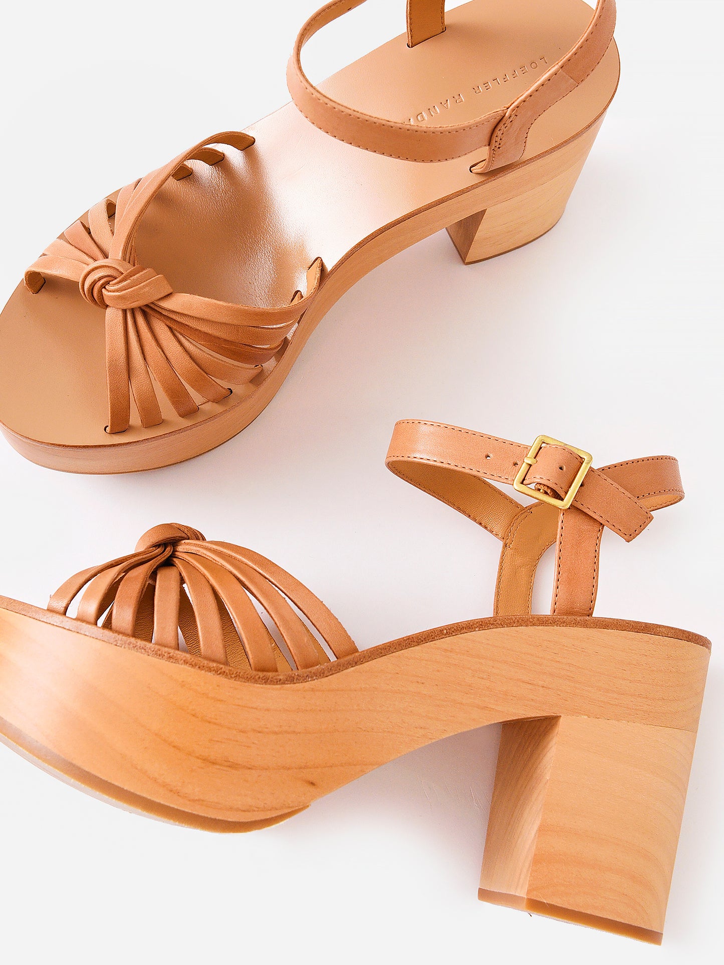 Loeffler Randall Women's Eveleigh Knotted Clog Sandal - Saint Bernard