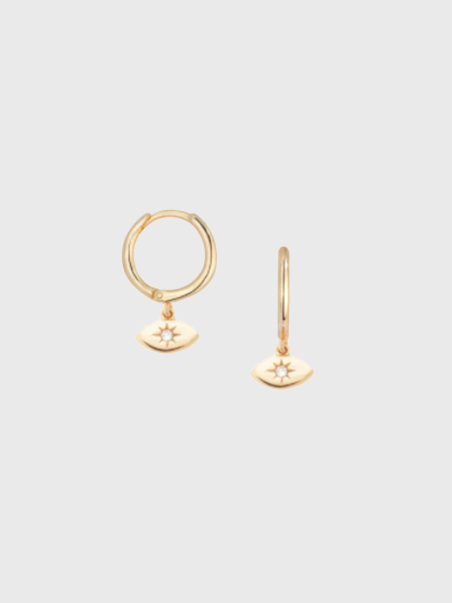 Shashi Evil Eye Huggie Earring - Saint Bernard