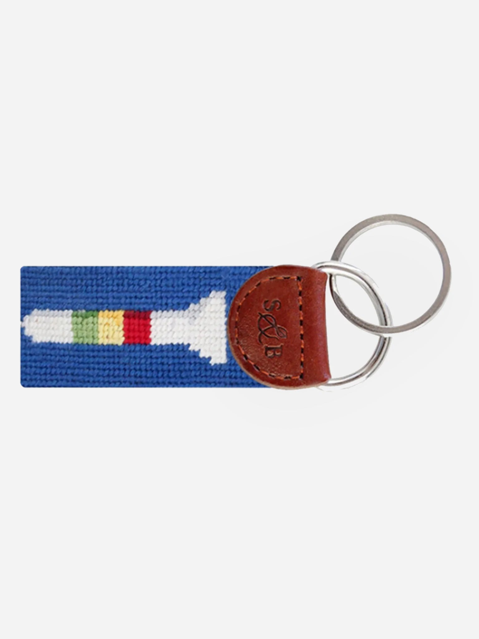 Smathers + Branson Golf Tees Needlepoint Key Fob - Saint Bernard