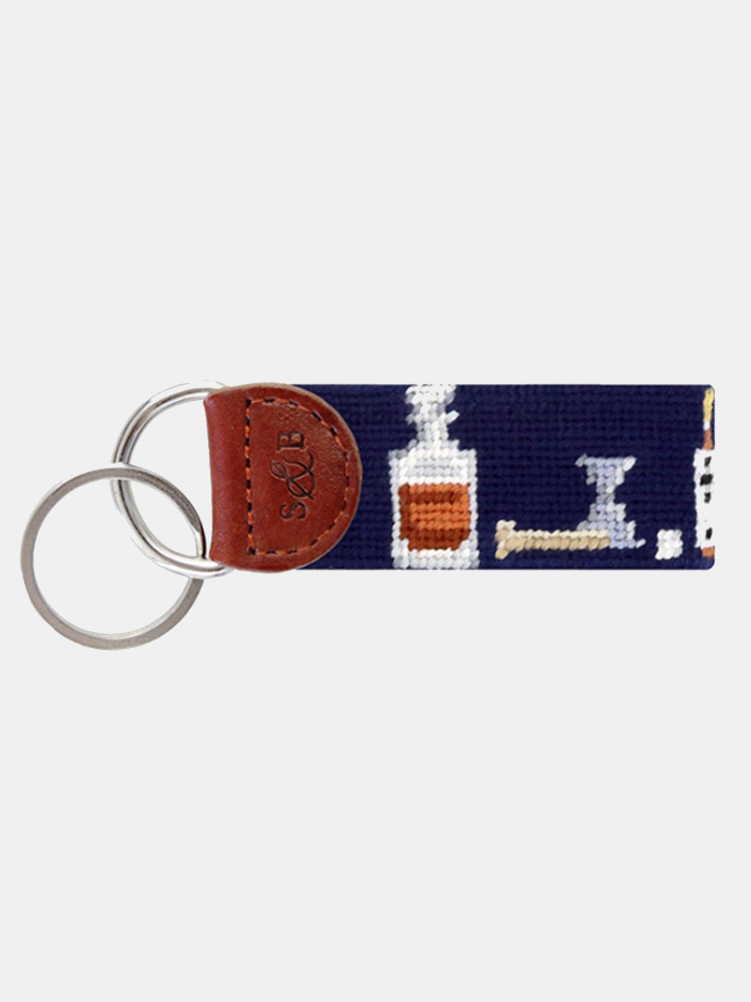 Smathers & Branson Make An Old Fashioned Needlepoint Key Fob - Saint Bernard