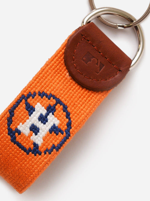 Smathers & Branson Houston Astros Needlepoint Key Fob