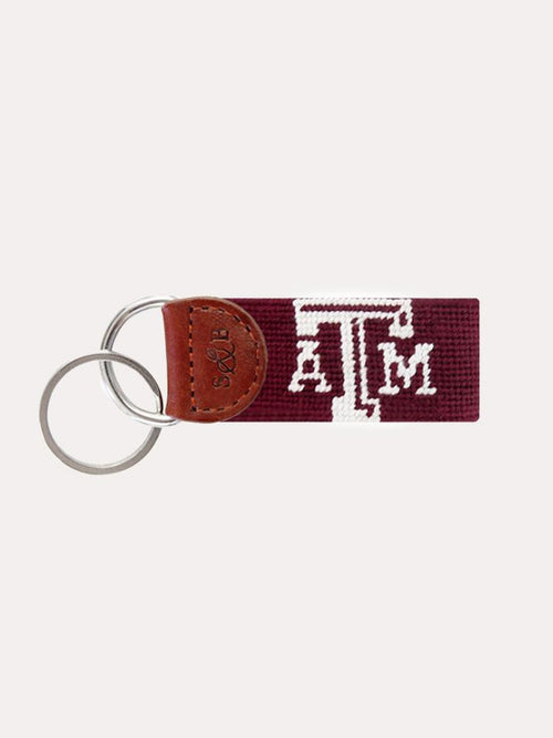 Smathers & Branson Texas A&M University Needlepoint Key Fob