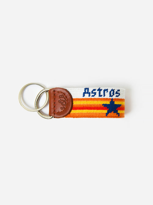 Smathers + Branson Houston Astros Cooperstown Needlepoint Key Fob