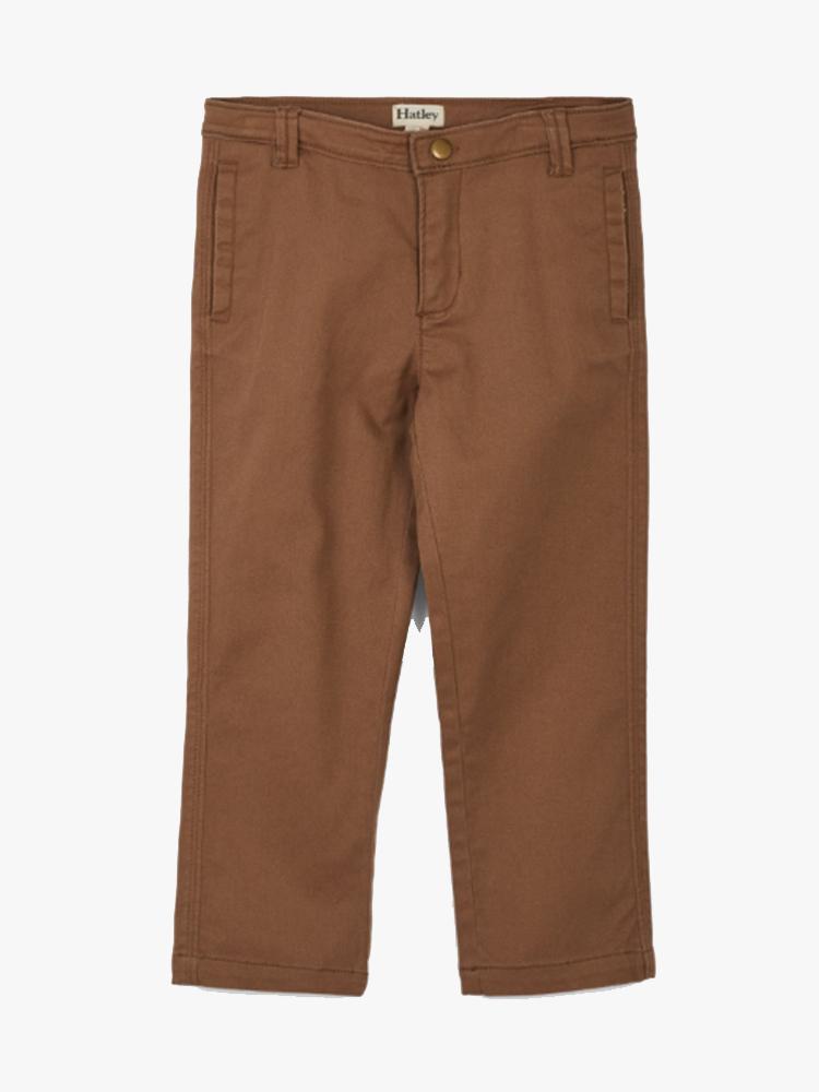 Hatley Boys Khaki Twill Pants - Saint Bernard