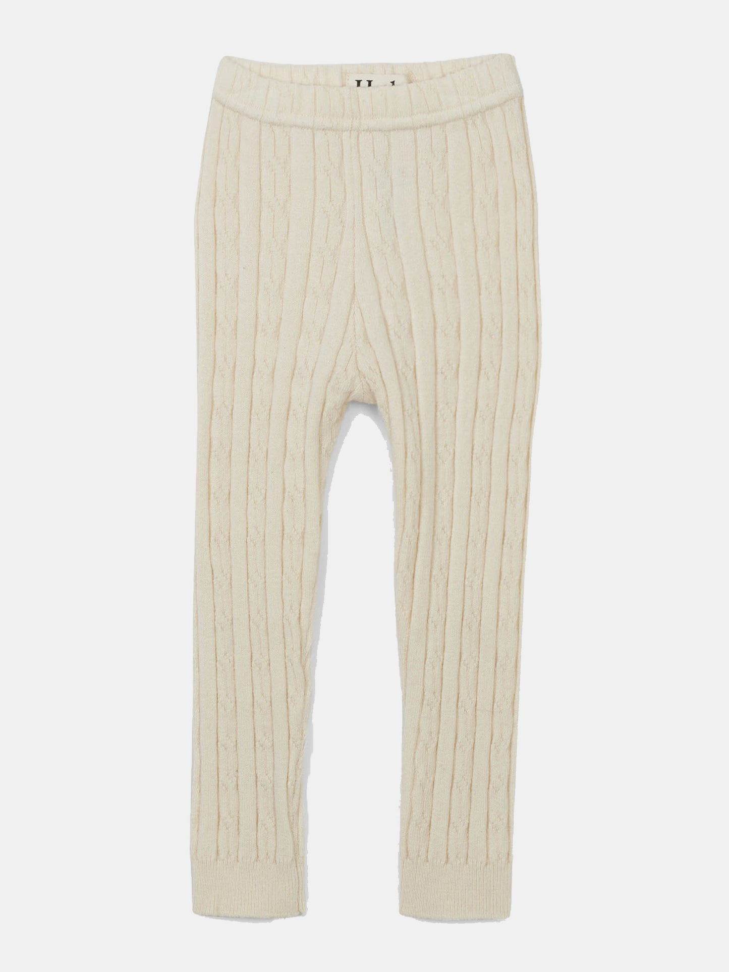 Hatley Girls' Cream Cable Knit Tight