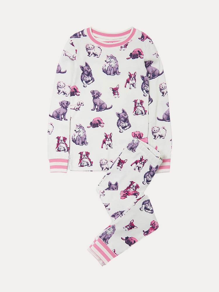 Hatley Little Girls' Precious Pups Pajama Set