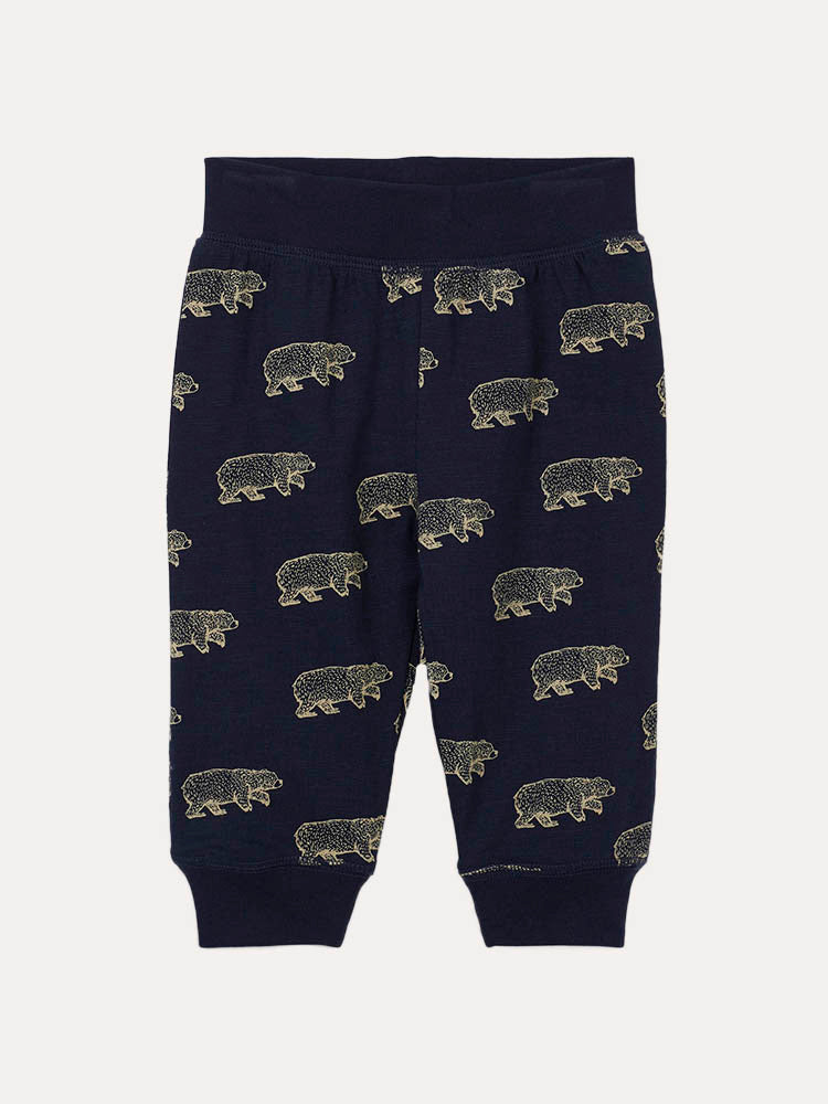 Hatley Little Boys' Band Of Bears Reversible Joggers - Saint Bernard