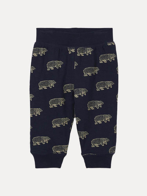 Hatley Little Boys' Band Of Bears Reversible Joggers - Saint Bernard