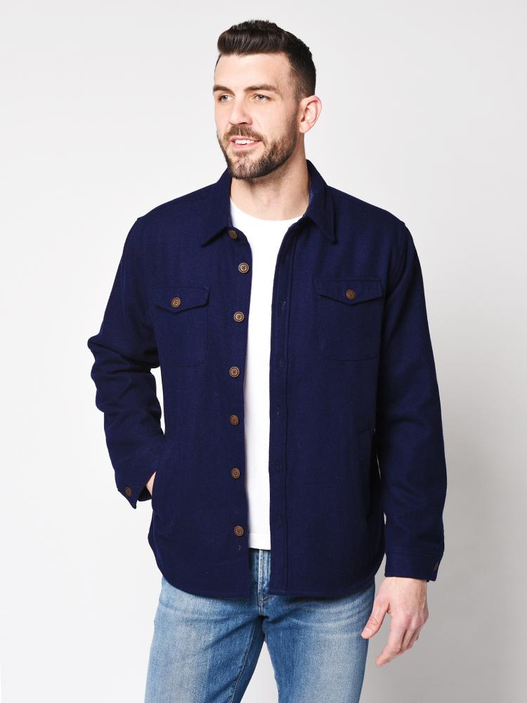 The Normal Brand Men's Brightside Flannel Lined Jacket - Saint Bernard