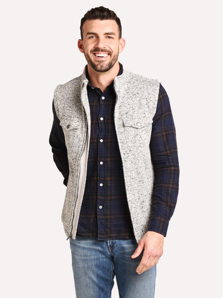 The Normal Brand Men's Lincoln Fleece Vest - Saint Bernard