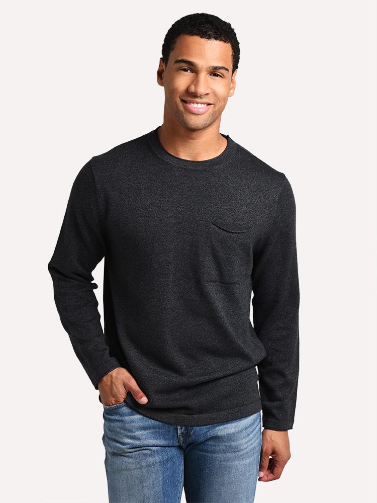 The Normal Brand Men’s Roll Hem Pocket Crew Sweater - Saint Bernard