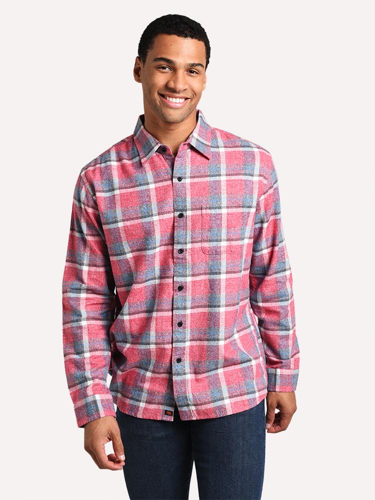 Men’s The Normal Brand Twisted Yarn Button Down Shirt - Saint Bernard