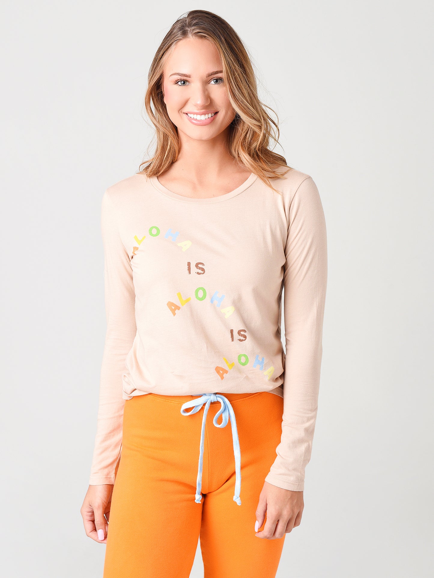 Warm Women's Aloha Is Aloha Tee - Saint Bernard