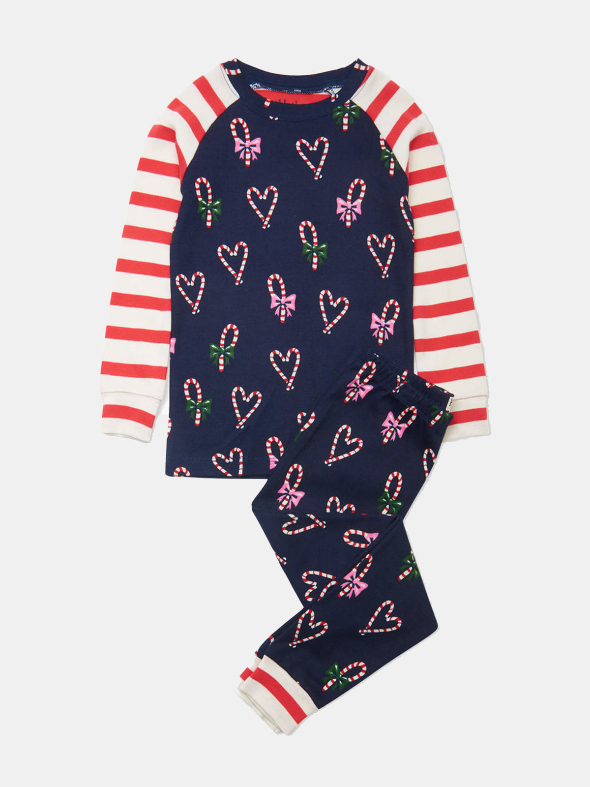 Hatley Girls' Holiday Sweets Organic Cotton Pajama Set - Saint Bernard