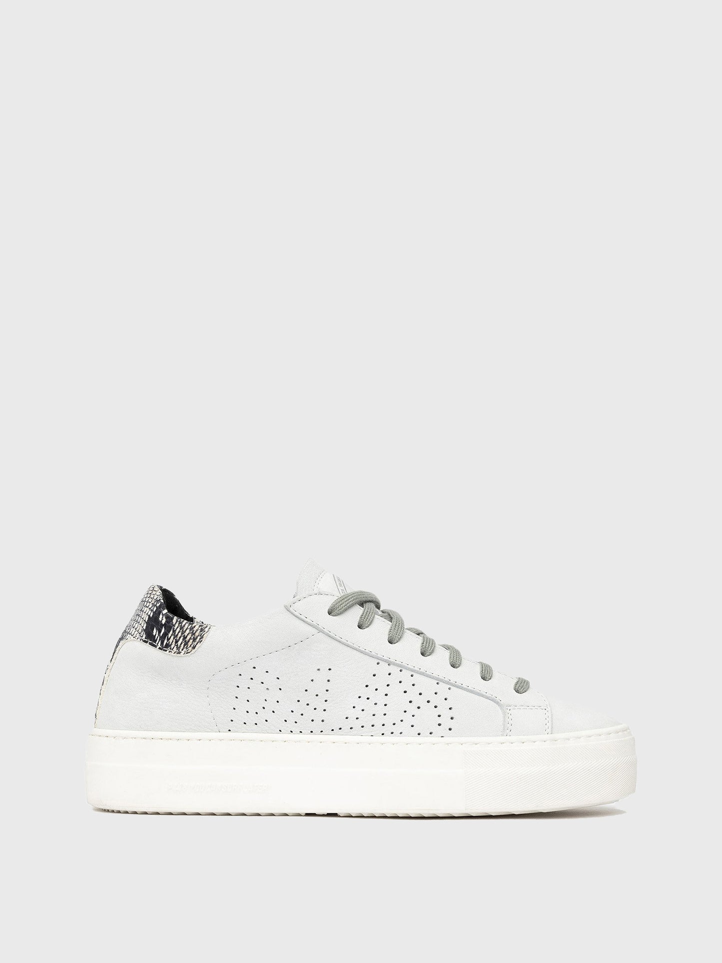 P448 Women's Thea White/Twister Python Sneaker - Saint Bernard