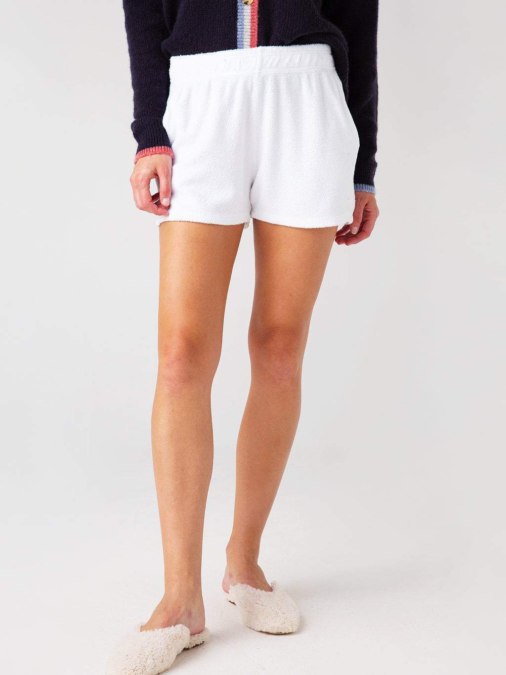 Sundry Women's Faux Sherpa Shorts - Saint Bernard