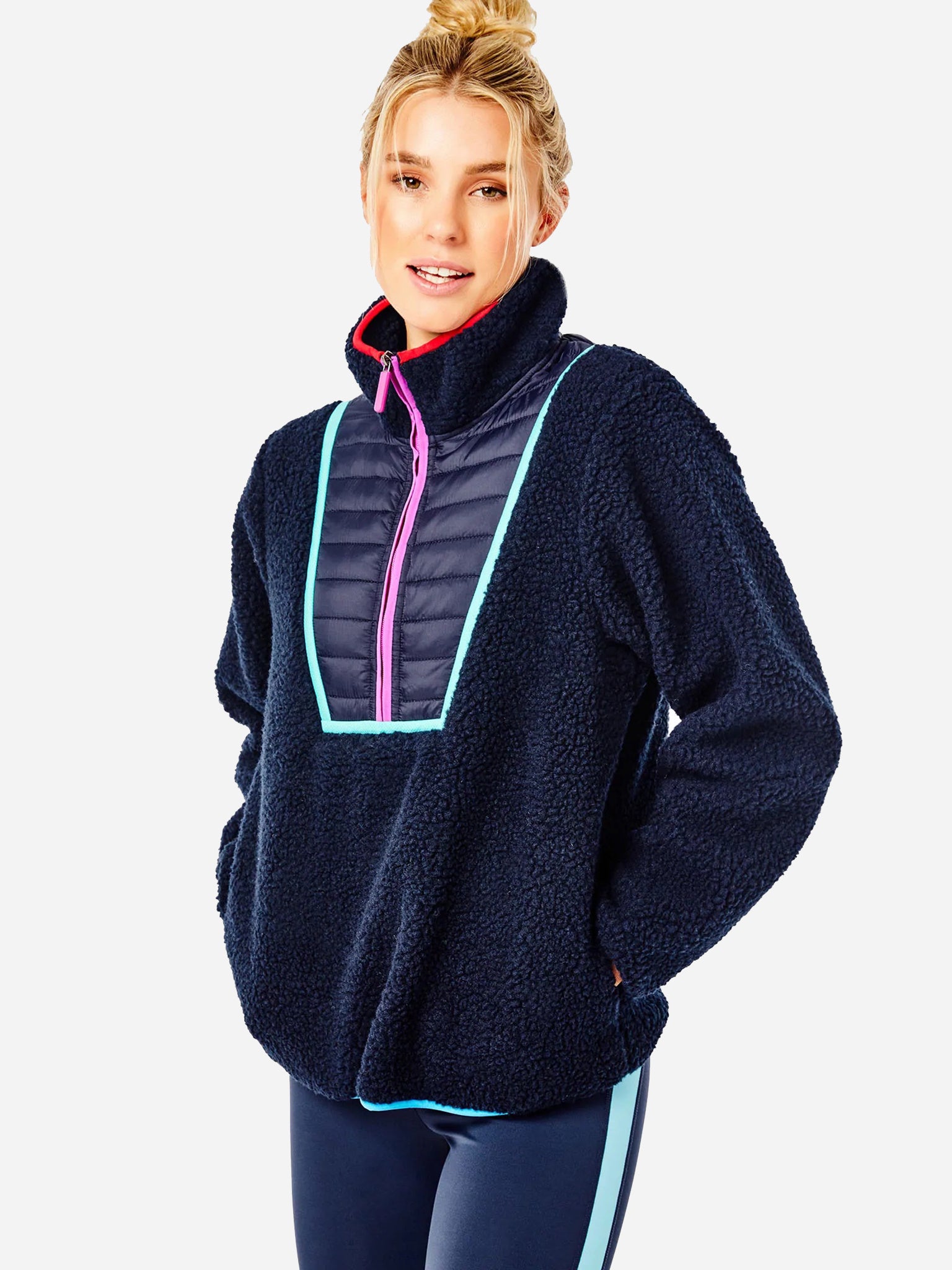 Addison Bay Women's Major Sherpa Pullover - Saint Bernard