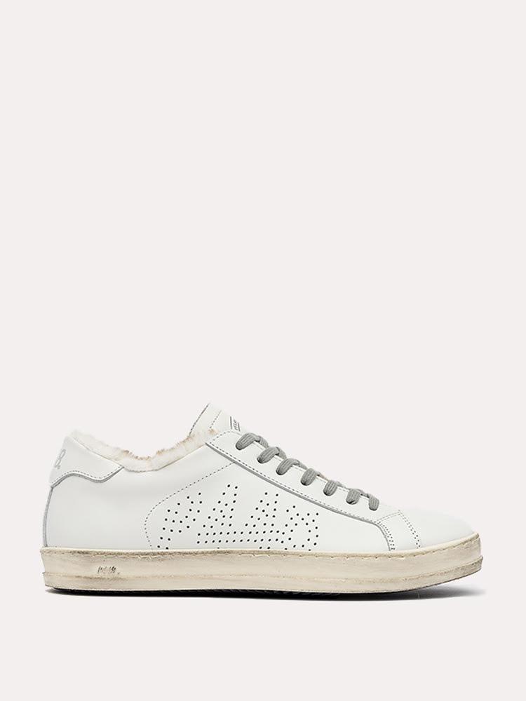 P448 Women's JohnFur White Sneaker - Saint Bernard