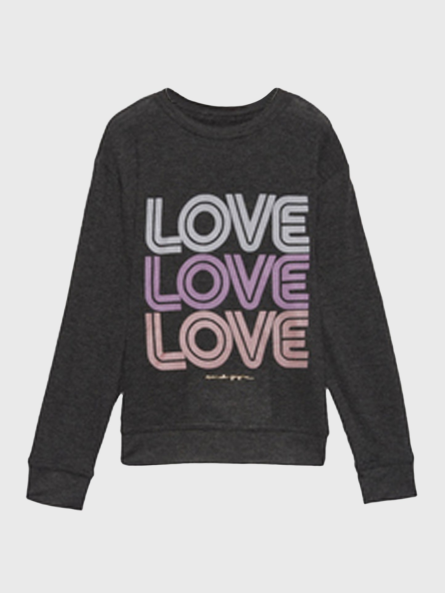 Spiritual Gangster Girls' Love Crew Neck Savasana Sweatshirt - Saint Bernard