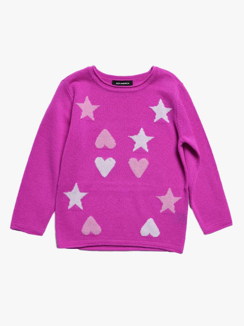 525 America Stars and Hearts Crew Sweater