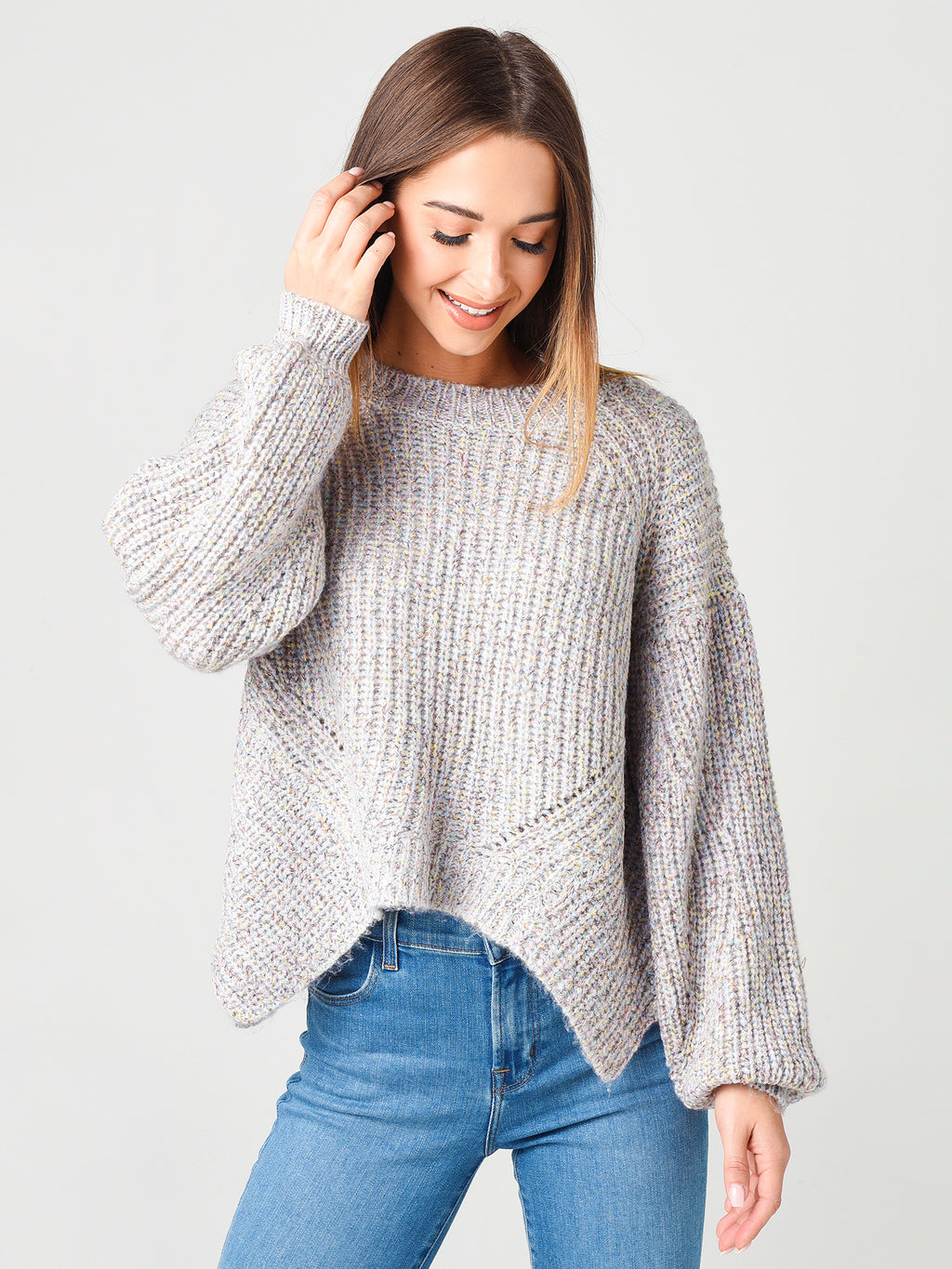 525 Women's High Crew Pullover Sweater - Saint Bernard