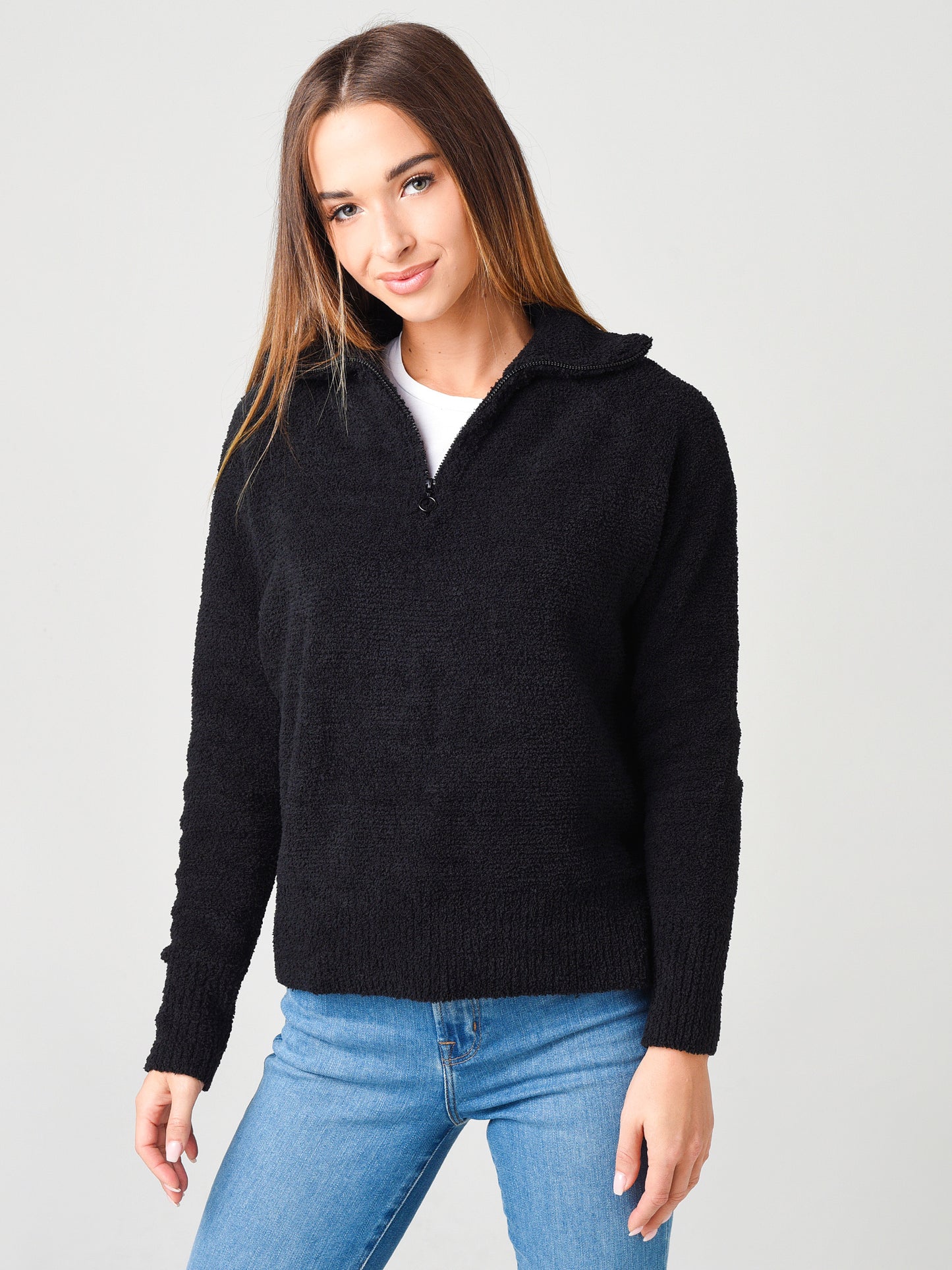 525 Women's Half-Zip Pullover Fleece Sweater - Saint Bernard