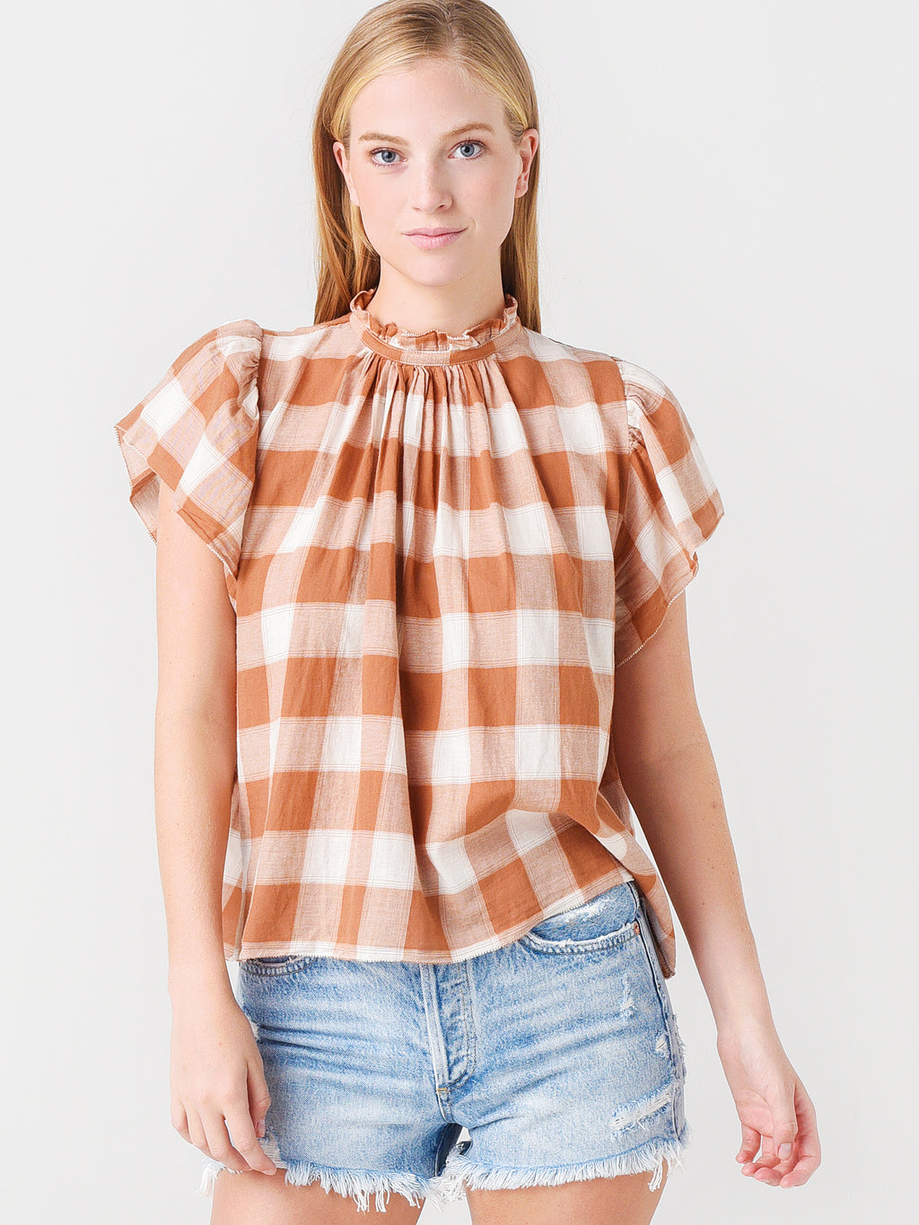 Trovata Women's Carla High Neck Shirt - Saint Bernard