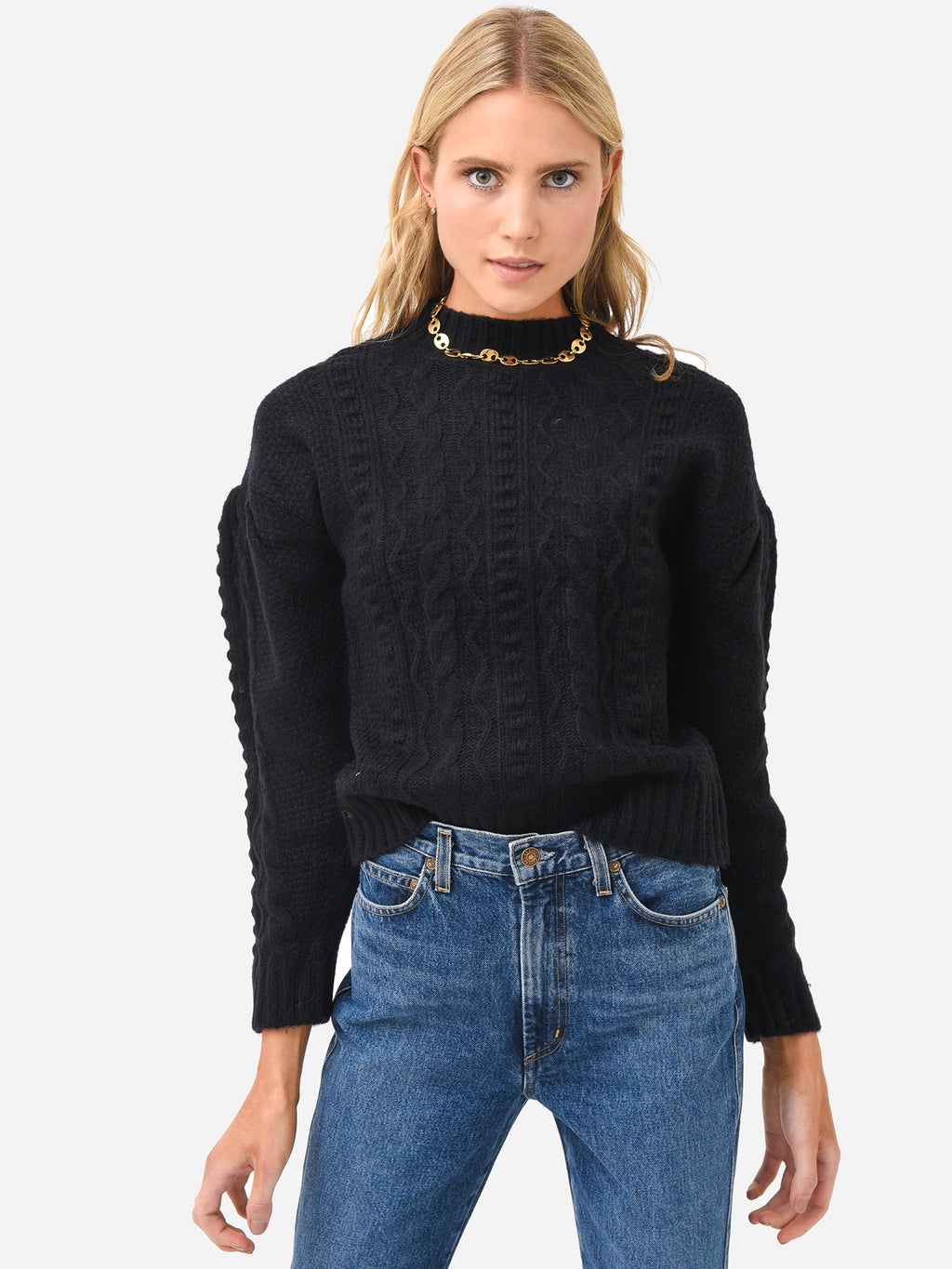525 America Women's Cable Pullover Sweater - Saint Bernard