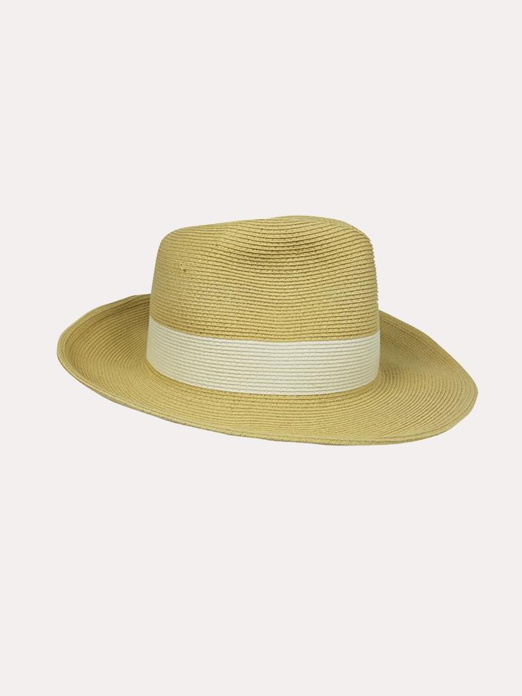 Hat Attack Women's Fine Braid Fedora - Saint Bernard