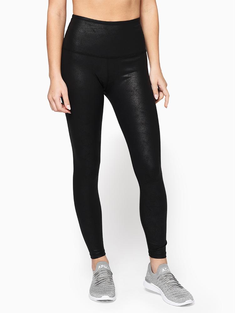 Beyond Yoga Luxe Leatherette High Waisted Midi Legging - Saint Bernard