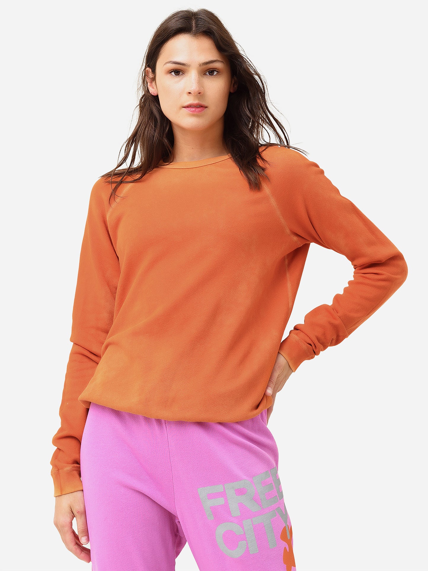 FREE CITY Women's Lucky Rabbit Sweatshirt - Saint Bernard