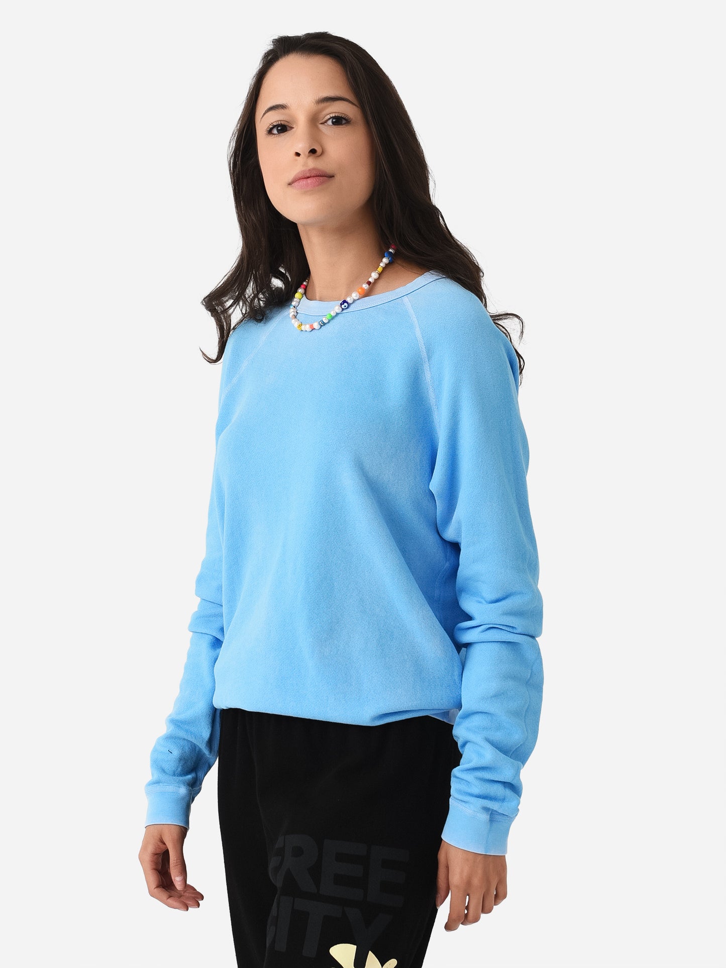 FREE CITY Women's Lucky Rabbit Sweatshirt - Saint Bernard