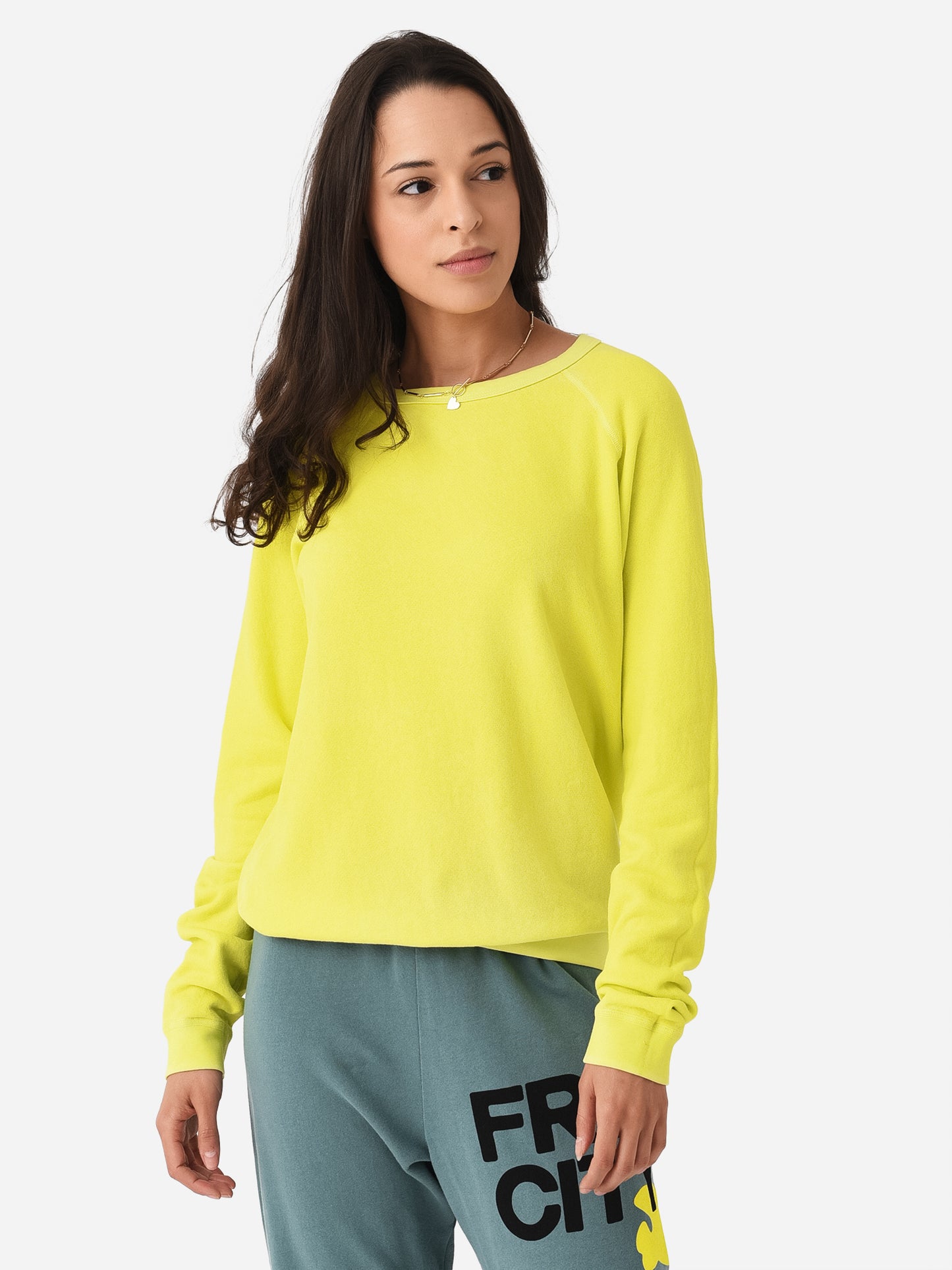 FREE CITY Women's Lucky Rabbit Sweatshirt - Saint Bernard