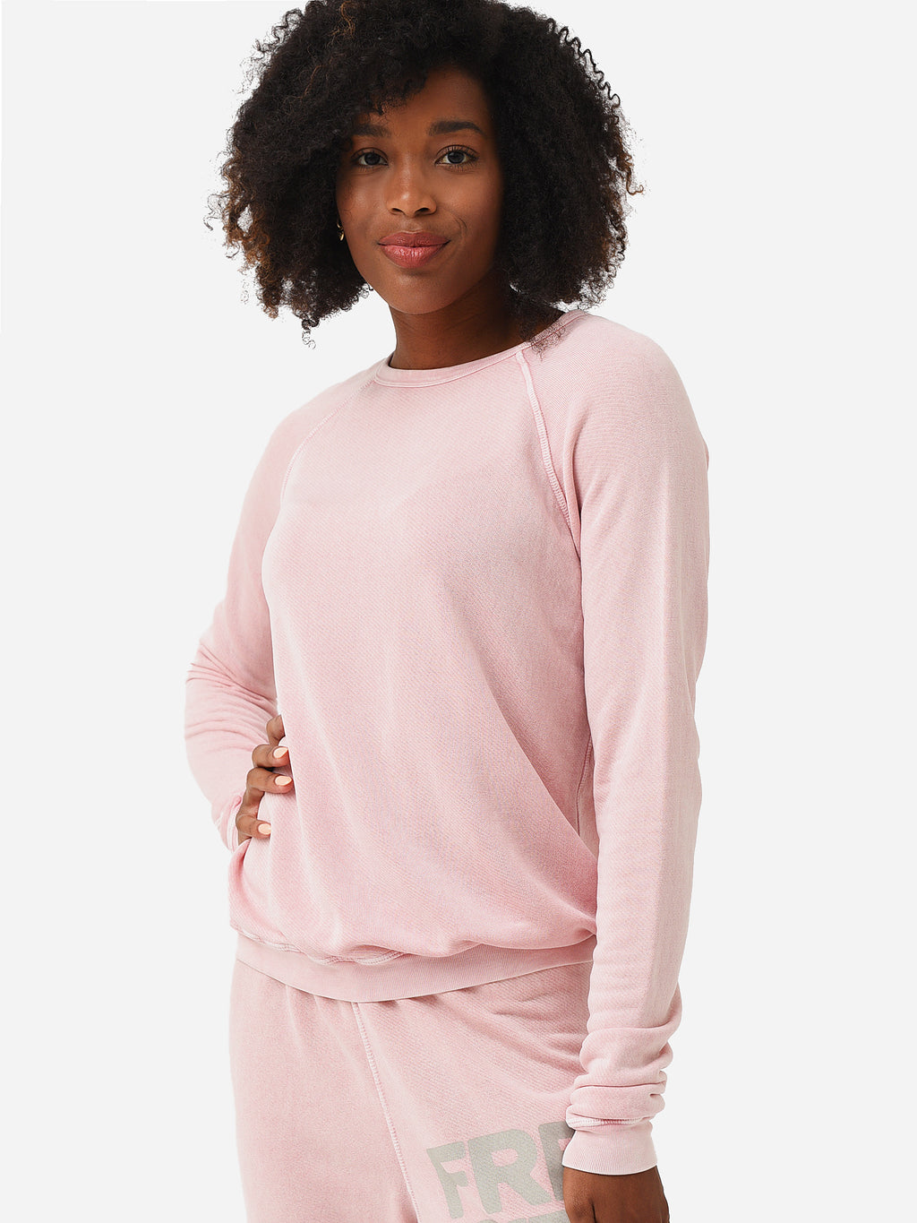 Free City Women's Superfluff Lux Vintagebath Raglan Top - Saint Bernard