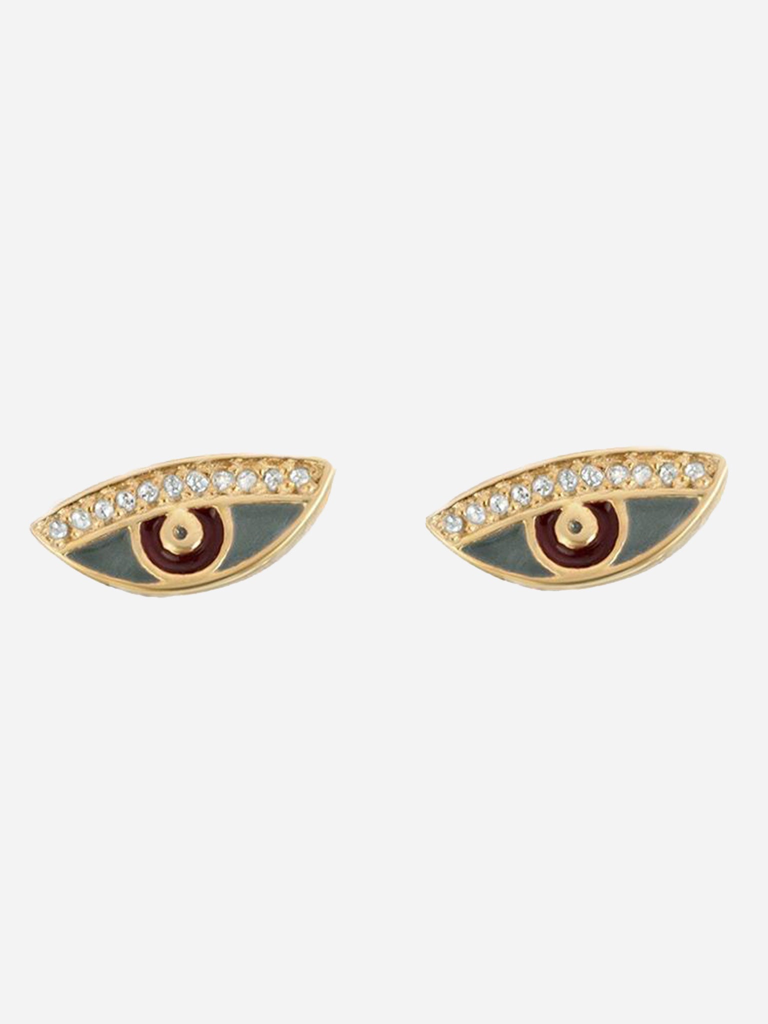 Joy Dravecky Evil Eye Stud Earrings - Saint Bernard