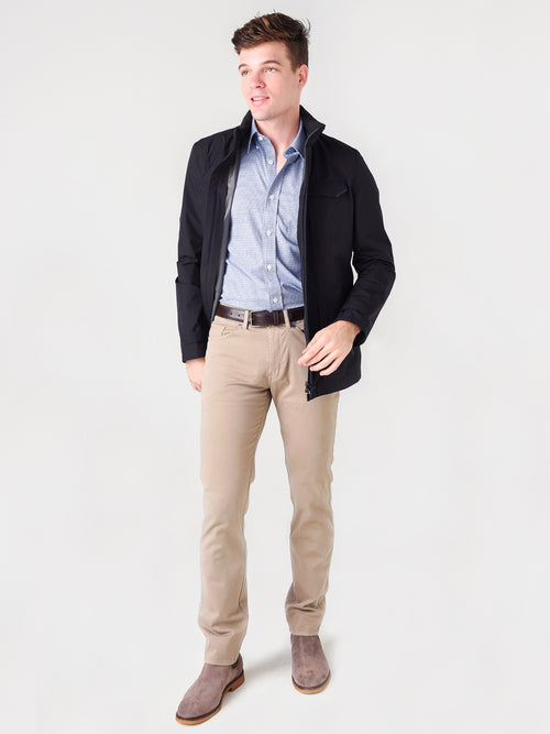 Herno Men's Goretex 2-Ply Waterproof Field Jacket With Hidden Hood