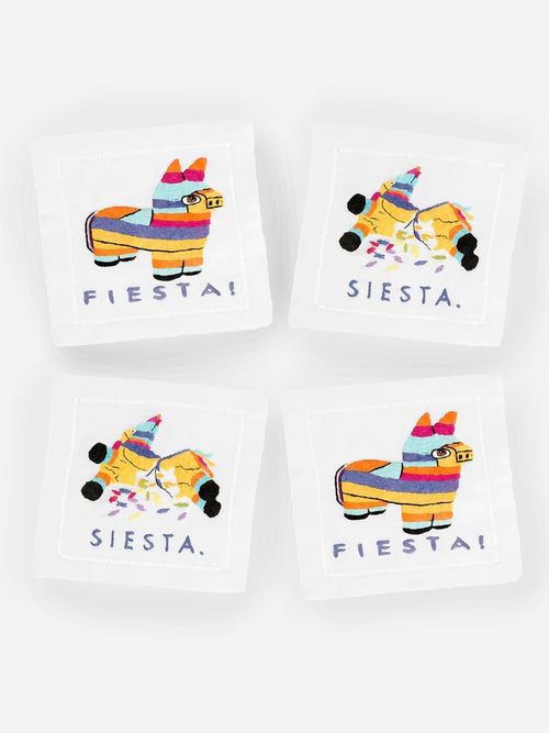 August Morgan Fiesta Siesta Cocktail Napkin Set