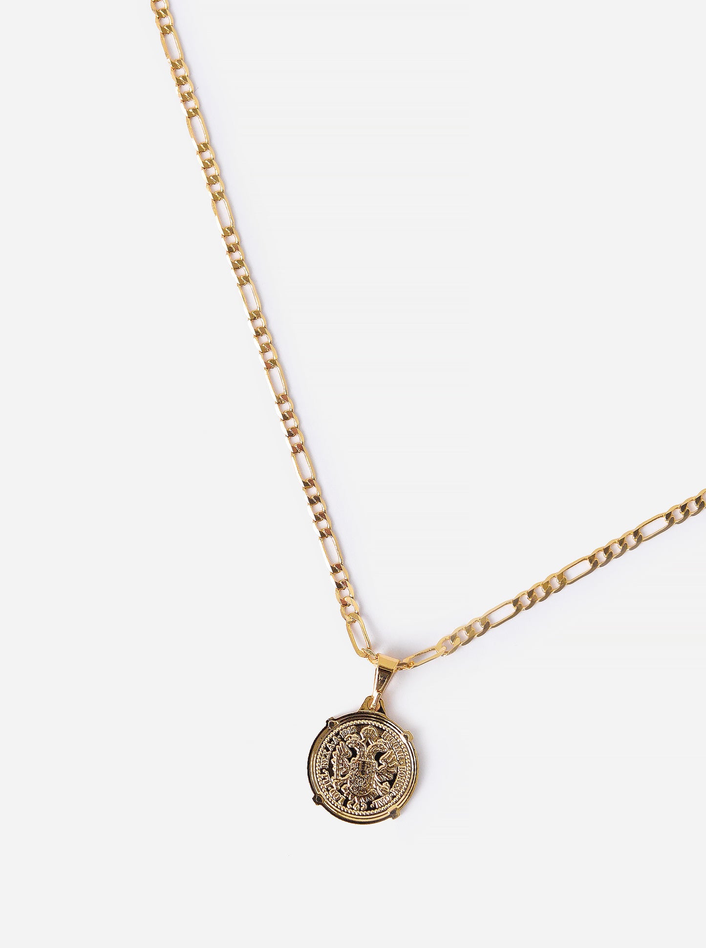 Shashi Women's Figaro Coin Necklace - Saint Bernard