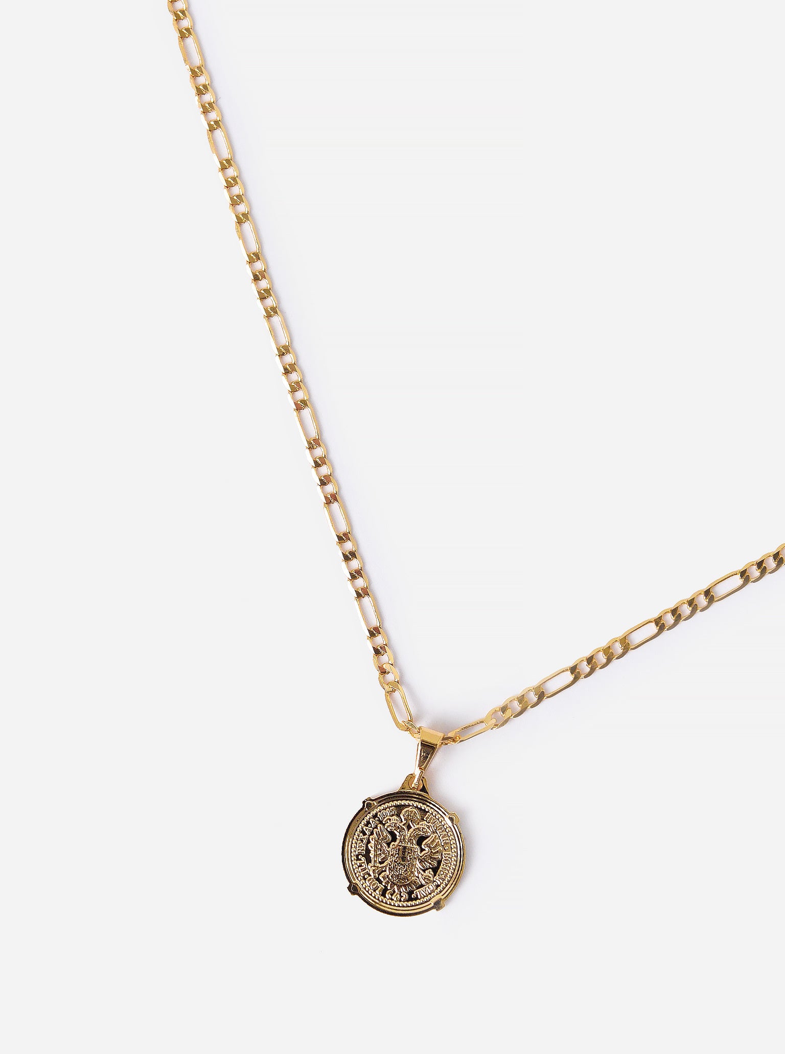 Shashi Women's Figaro Coin Necklace - Saint Bernard