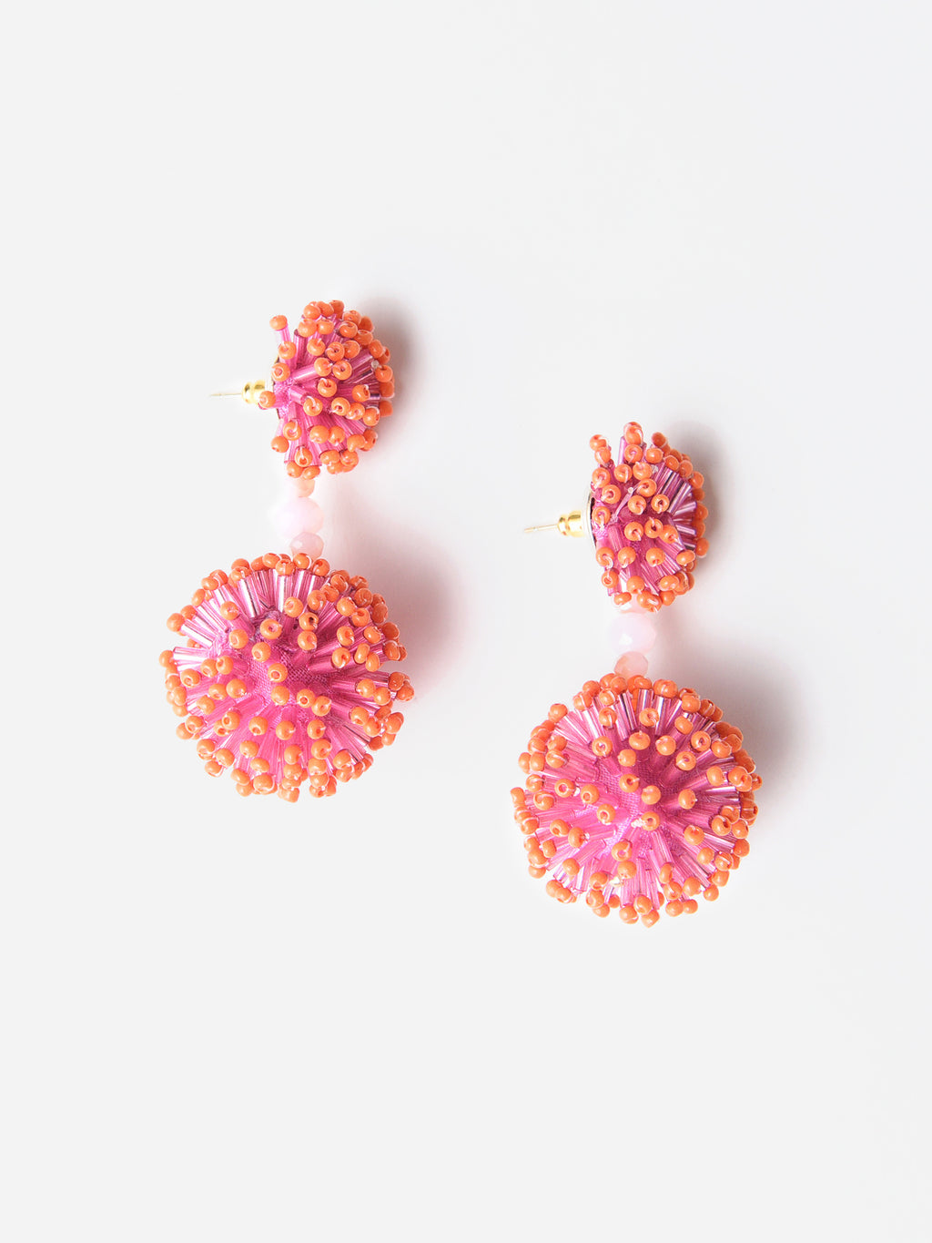 Oliphant Fireworks Beaded Earring - Saint Bernard