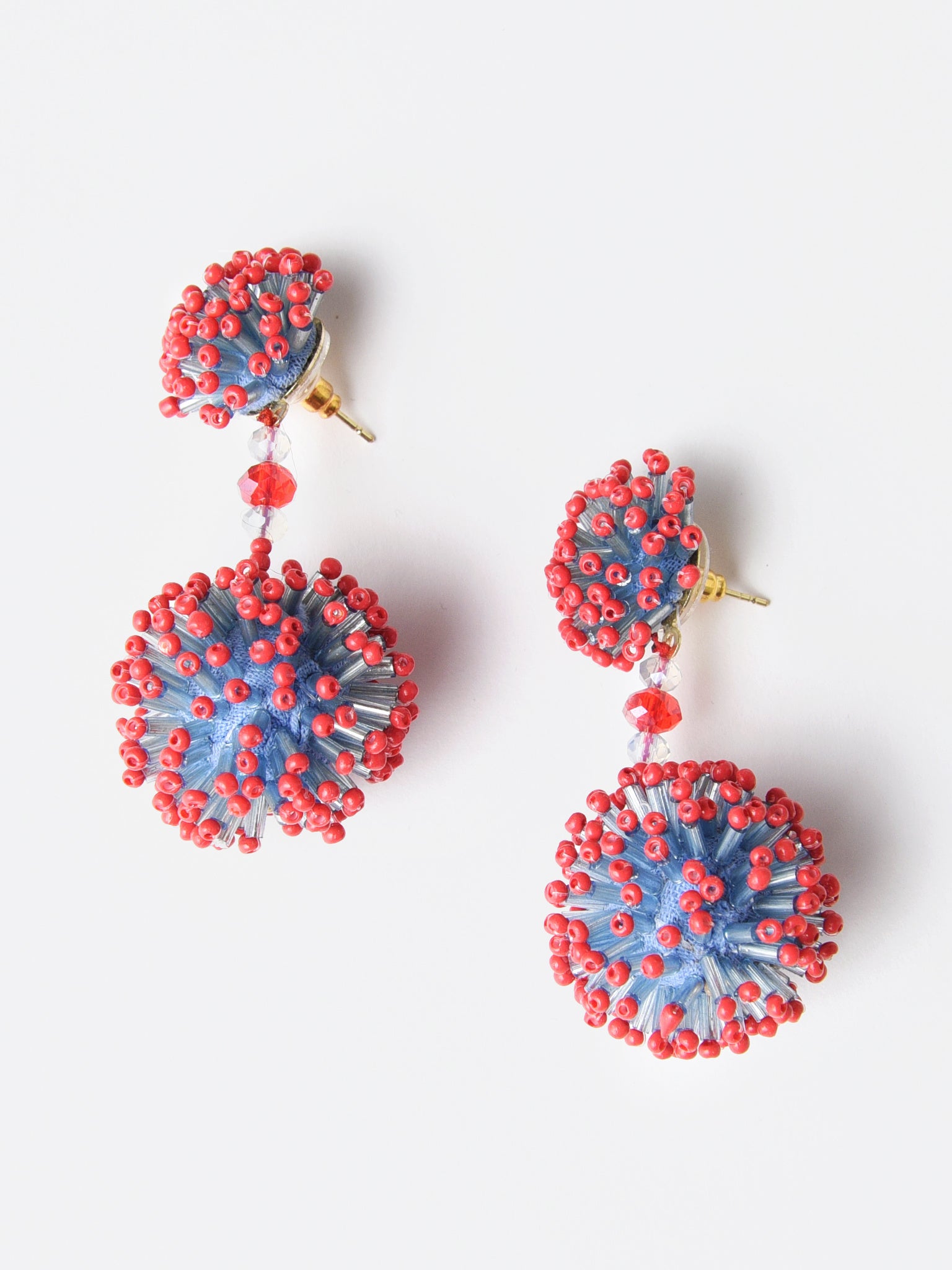 Oliphant Fireworks Beaded Earring - Saint Bernard