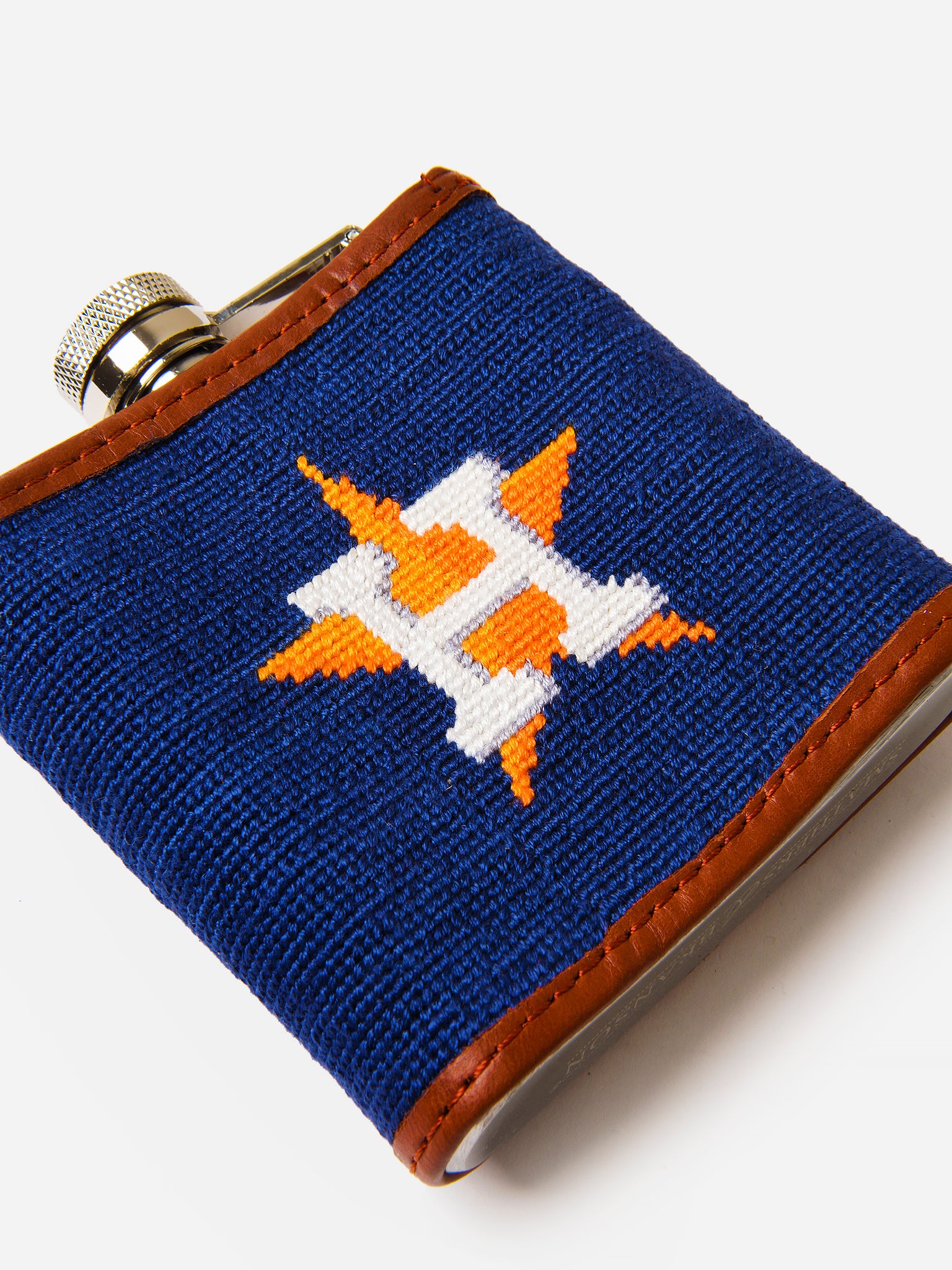 Smathers + Branson Houston Astros Needlepoint Flask - Saint Bernard