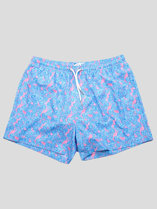Bermies Men's Floral Swim Trunk