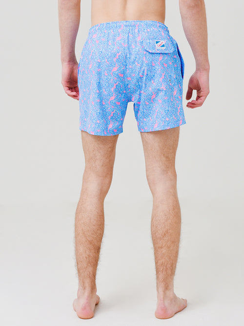 Bermies Men's Floral Swim Trunk