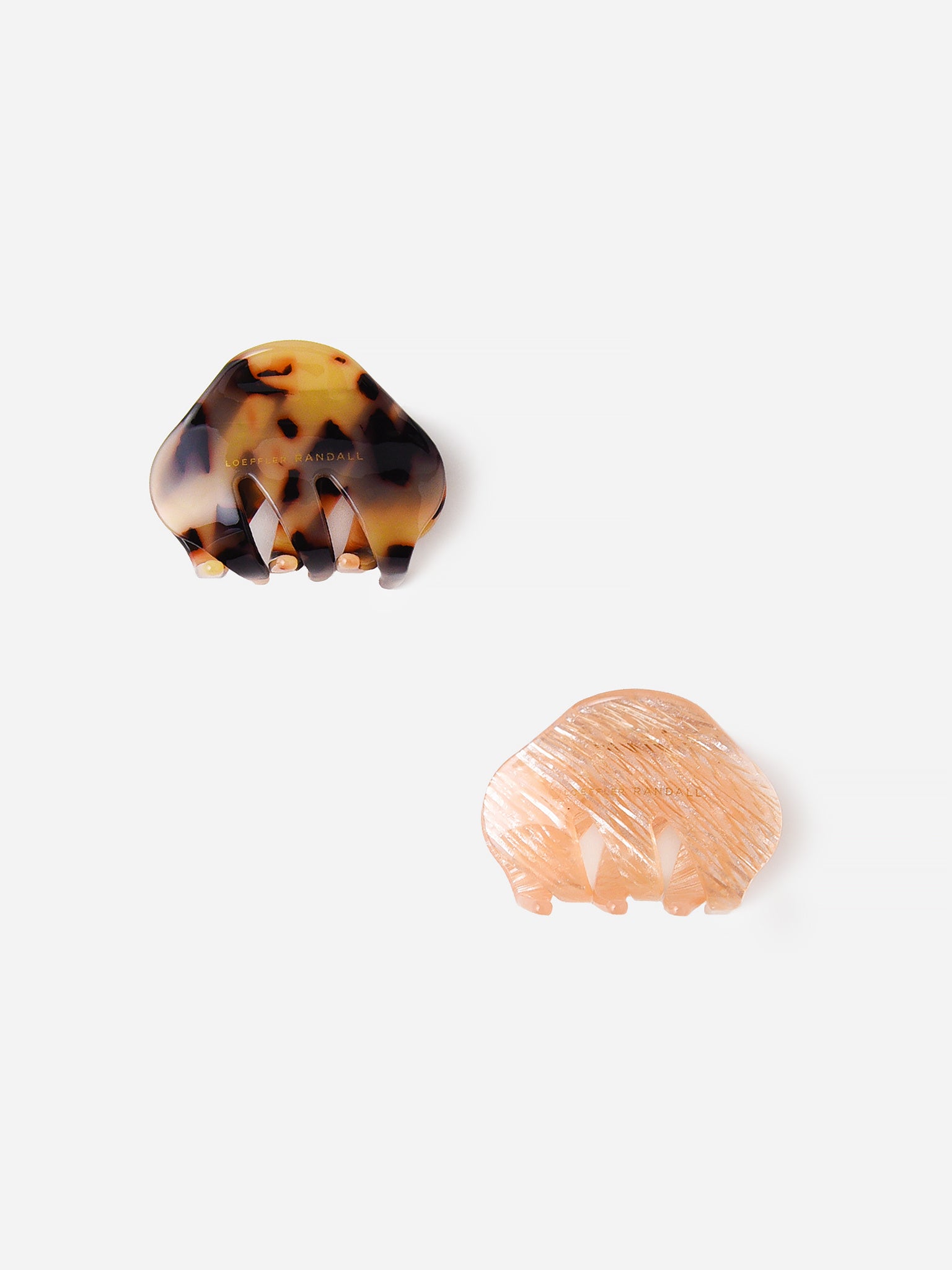 Loeffler Randall Floria Small Hair Claw Clip Set - Saint Bernard