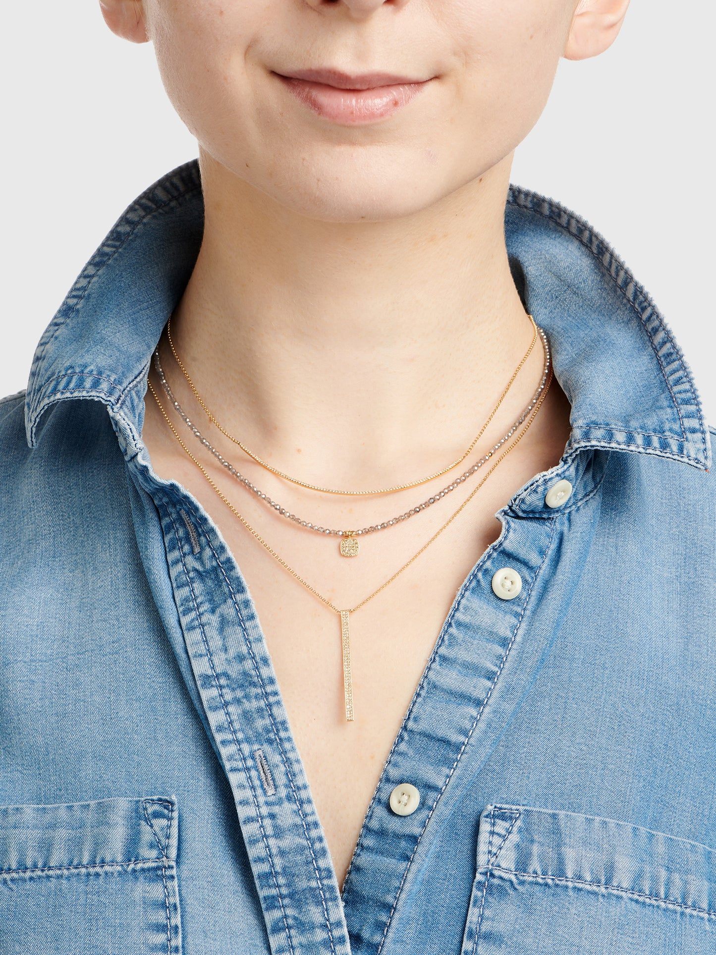 S. Bell Garnet Necklace with Follow Your Heart 14K Diamond Pendant