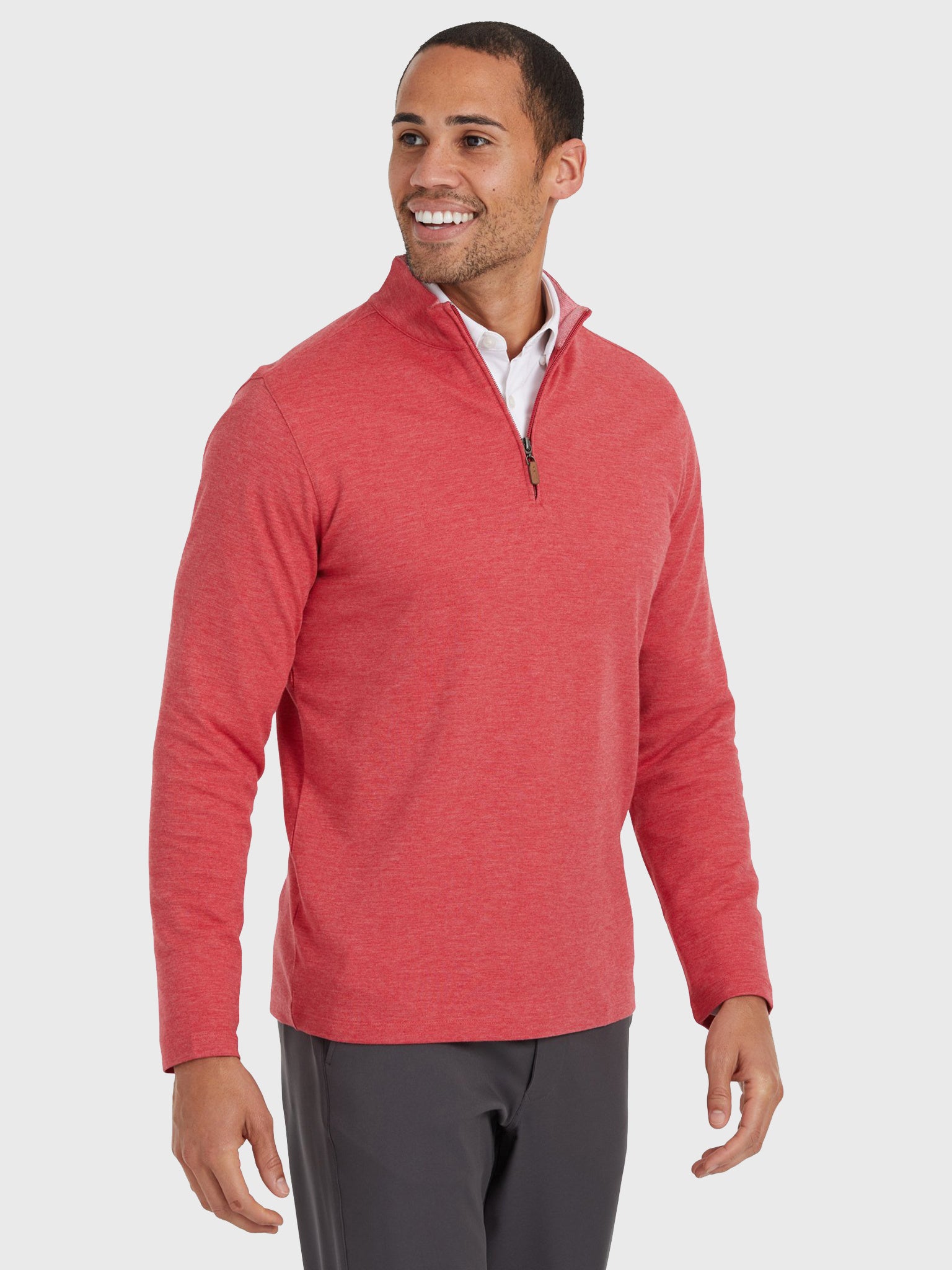 Mizzen+Main Men's Fairway Pullover Sweater - Saint Bernard