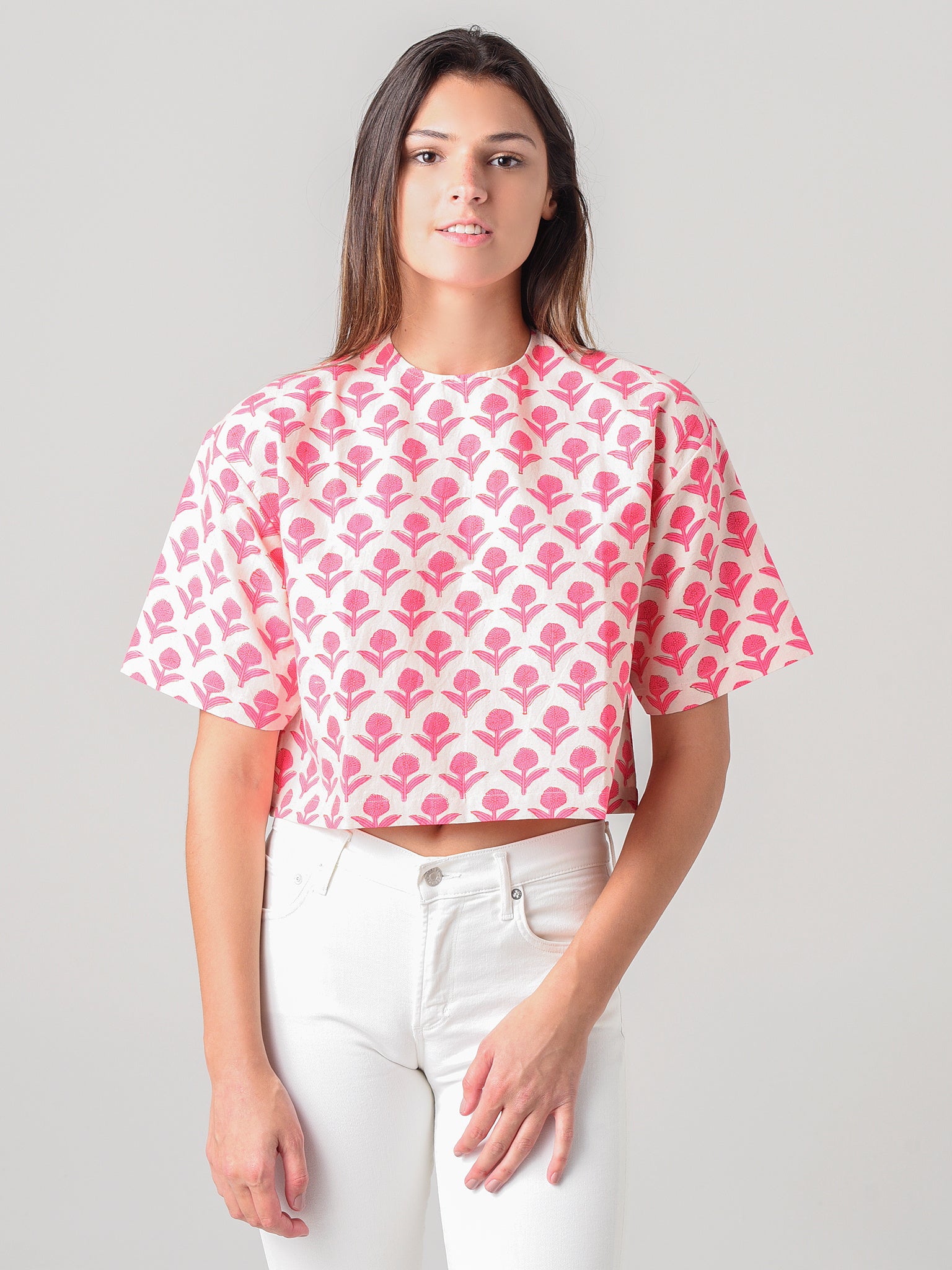 Aish Women's T-Shirt Crop Top - Saint Bernard
